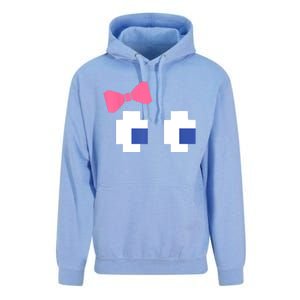 Retro Arcade Video Game Girl Ghost Halloween Ribbon Unisex Surf Hoodie