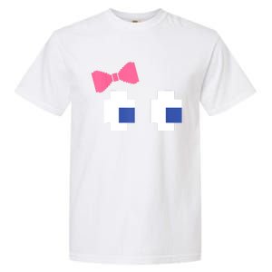 Retro Arcade Video Game Girl Ghost Halloween Ribbon Garment-Dyed Heavyweight T-Shirt