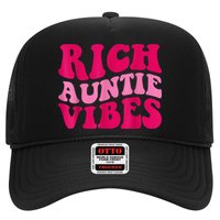 Rich Auntie Vibes Funny Aunt Saying Groovy Apparel Hat