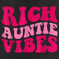 Rich Auntie Vibes Funny Aunt Saying Groovy Apparel Hat