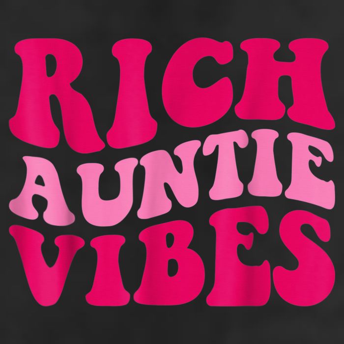 Rich Auntie Vibes Funny Aunt Saying Groovy Apparel Hat