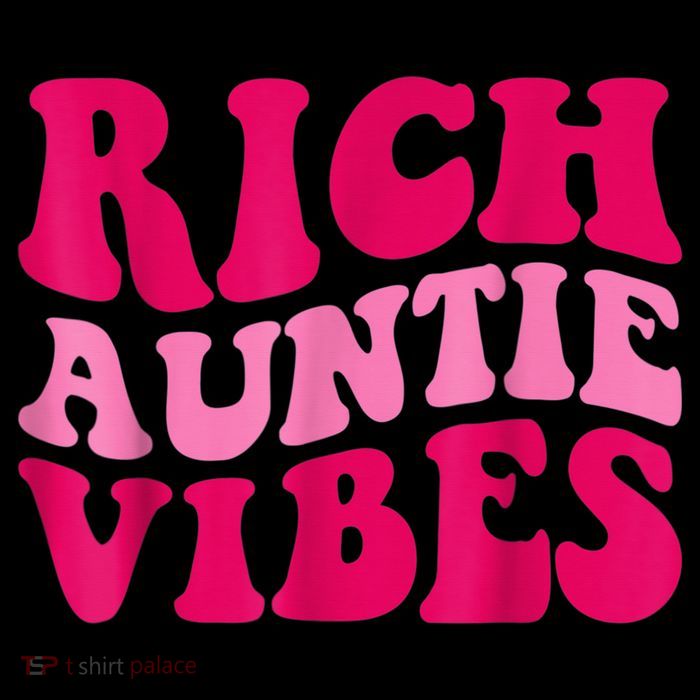 Rich Auntie Vibes Funny Aunt Saying Groovy Apparel Tank Top