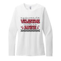 Retro Auntie Valentine's Day Womens CVC Long Sleeve Shirt