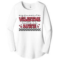 Retro Auntie Valentine's Day Women's Perfect Tri Tunic Long Sleeve Shirt