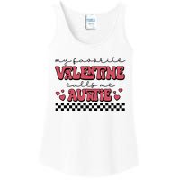 Retro Auntie Valentine's Day Ladies Essential Tank