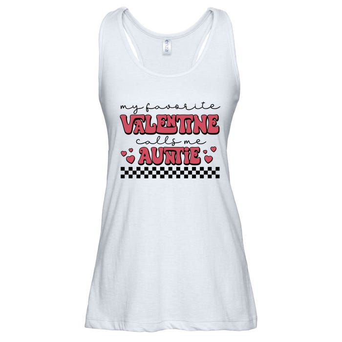 Retro Auntie Valentine's Day Ladies Essential Flowy Tank