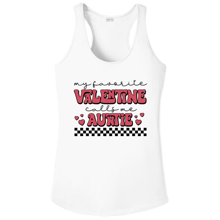 Retro Auntie Valentine's Day Ladies PosiCharge Competitor Racerback Tank