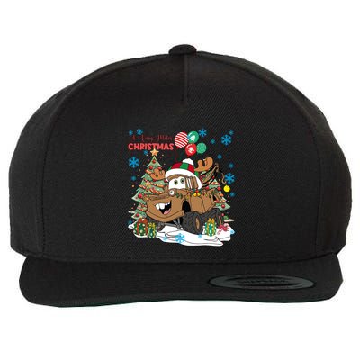 Retro A Very Mater Christmas Light Cars Land Tow Mater Christmas S Wool Snapback Cap