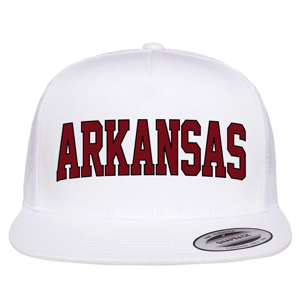Retro Arkansas Vintage Arkansas Lovers Classic Flat Bill Trucker Hat