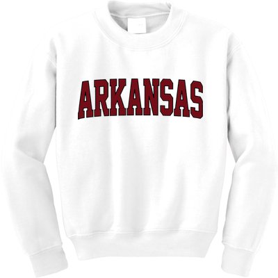 Retro Arkansas Vintage Arkansas Lovers Classic Kids Sweatshirt