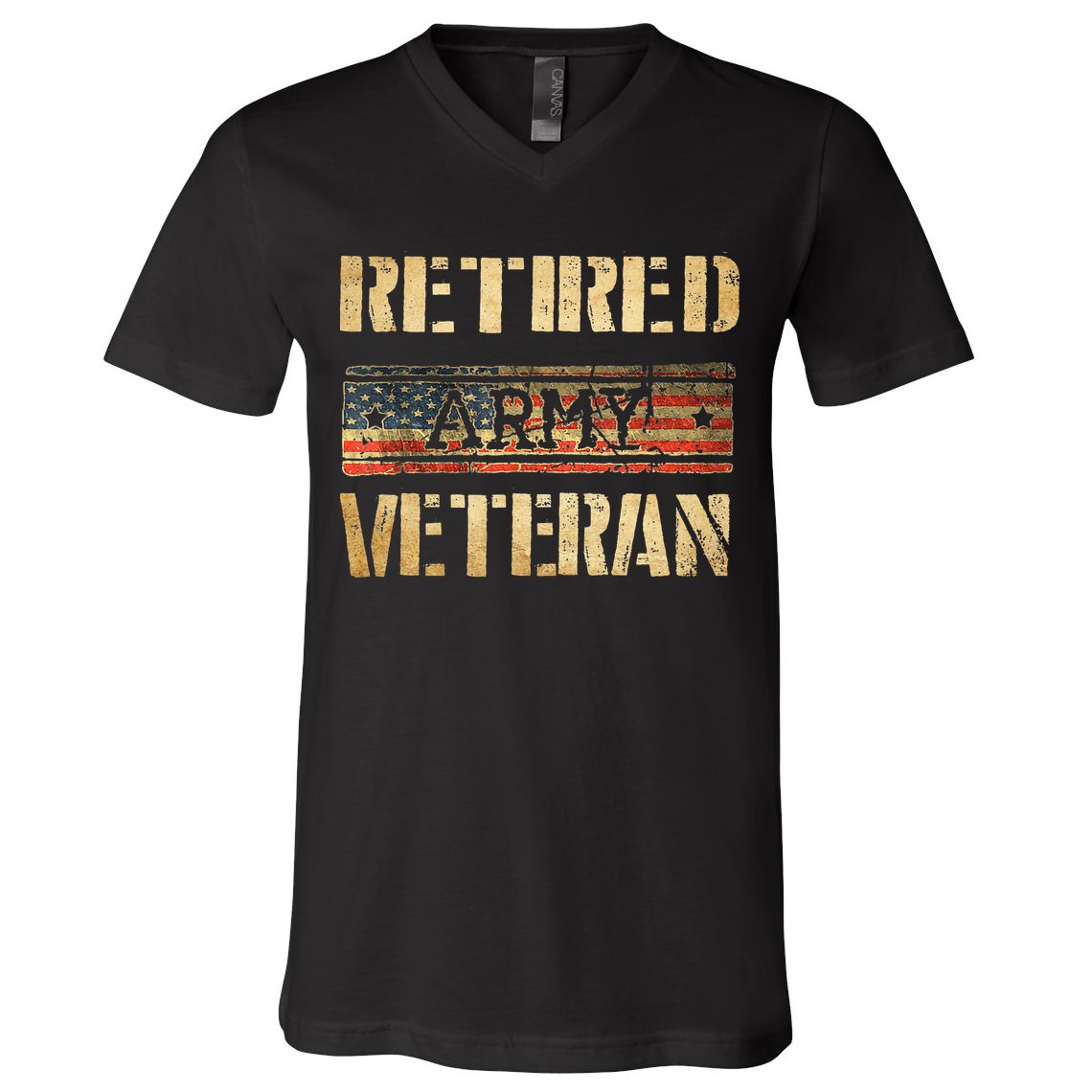 Retired army veteran V-Neck T-Shirt