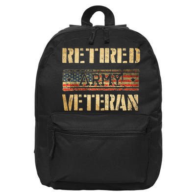 Retired army veteran 16 in Basic Backpack