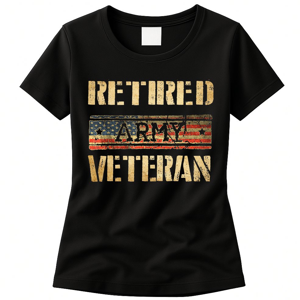 Retired army veteran Womens T-Shirt