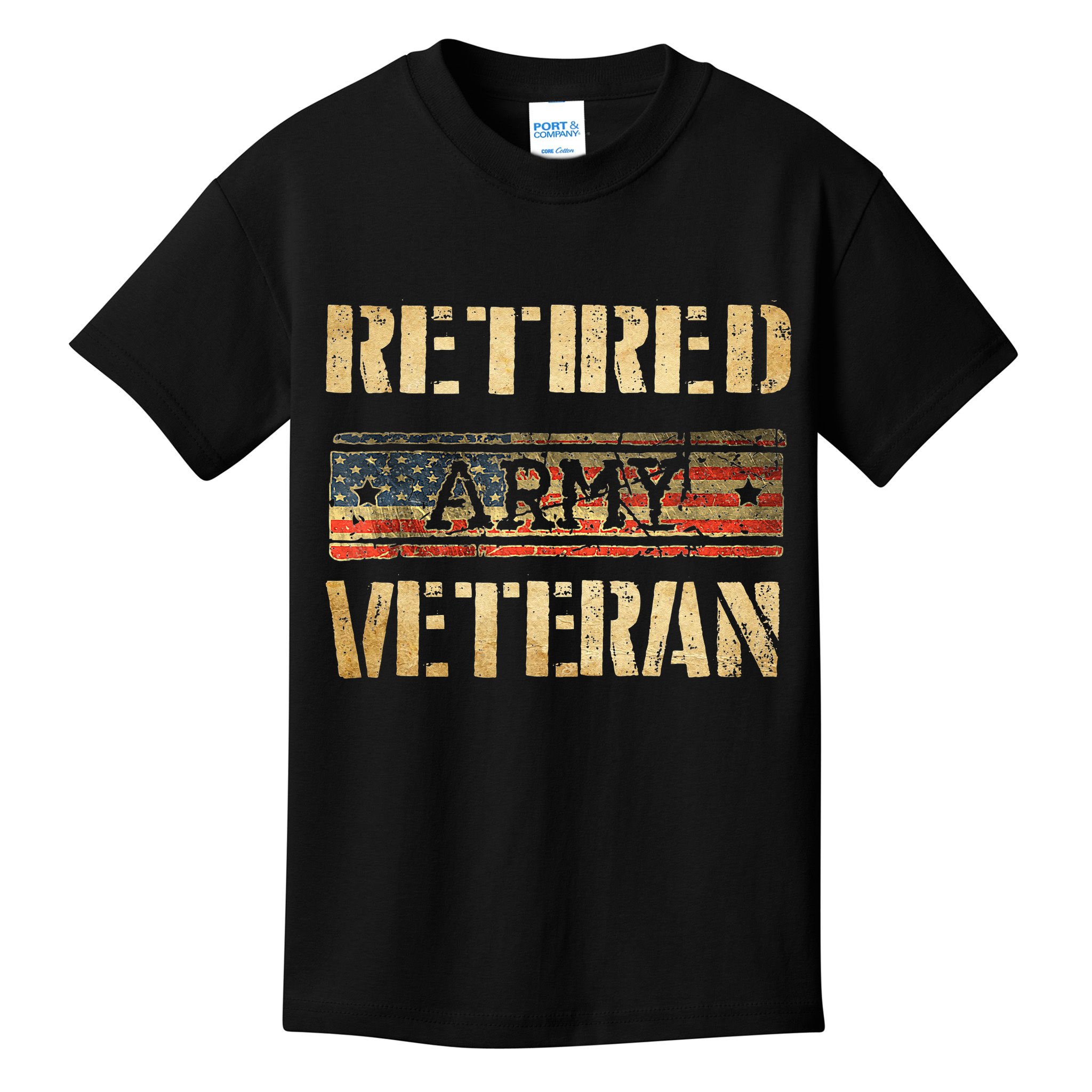 Retired army veteran Kids T-Shirt