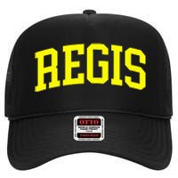 Regis Arch Vintage Retro College Athletic Sports High Crown Mesh Back Trucker Hat