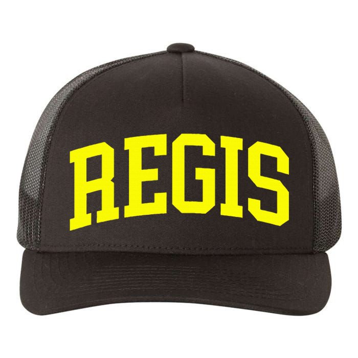 Regis Arch Vintage Retro College Athletic Sports Yupoong Adult 5-Panel Trucker Hat