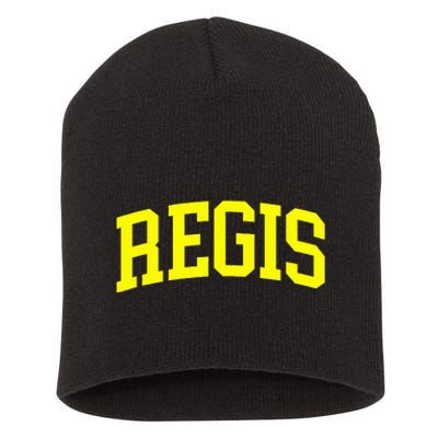 Regis Arch Vintage Retro College Athletic Sports Short Acrylic Beanie