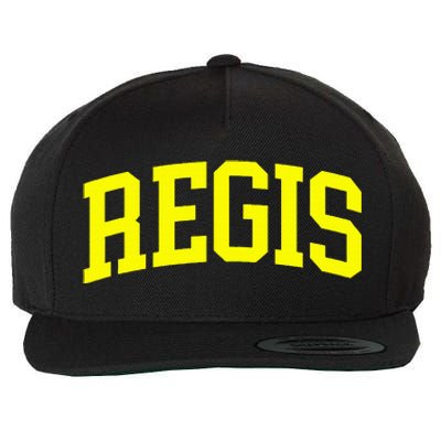 Regis Arch Vintage Retro College Athletic Sports Wool Snapback Cap