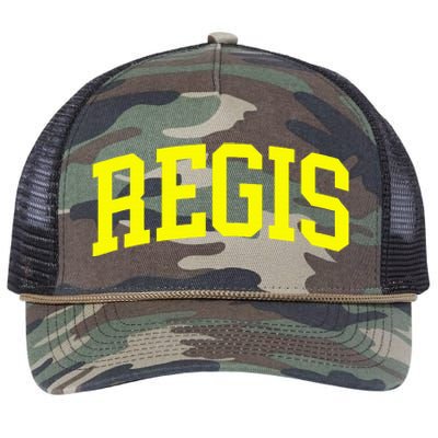 Regis Arch Vintage Retro College Athletic Sports Retro Rope Trucker Hat Cap