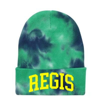 Regis Arch Vintage Retro College Athletic Sports Tie Dye 12in Knit Beanie