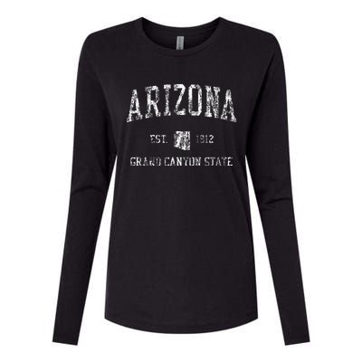 Retro Arizona Vintage Sports Design Womens Cotton Relaxed Long Sleeve T-Shirt