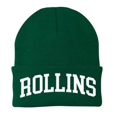 Rollins Arch Vintage Retro College Athletic Sports Knit Cap Winter Beanie