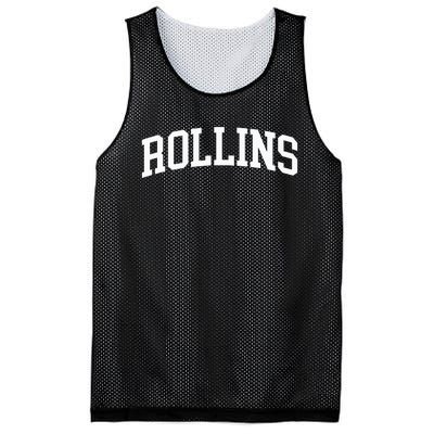 Rollins Arch Vintage Retro College Athletic Sports Mesh Reversible Basketball Jersey Tank