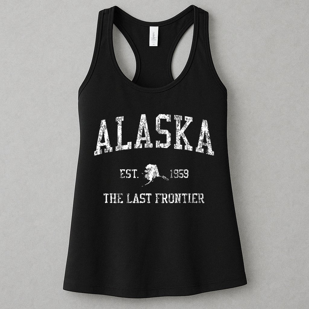 Retro Alaska Vintage Sports Womens Tank Top