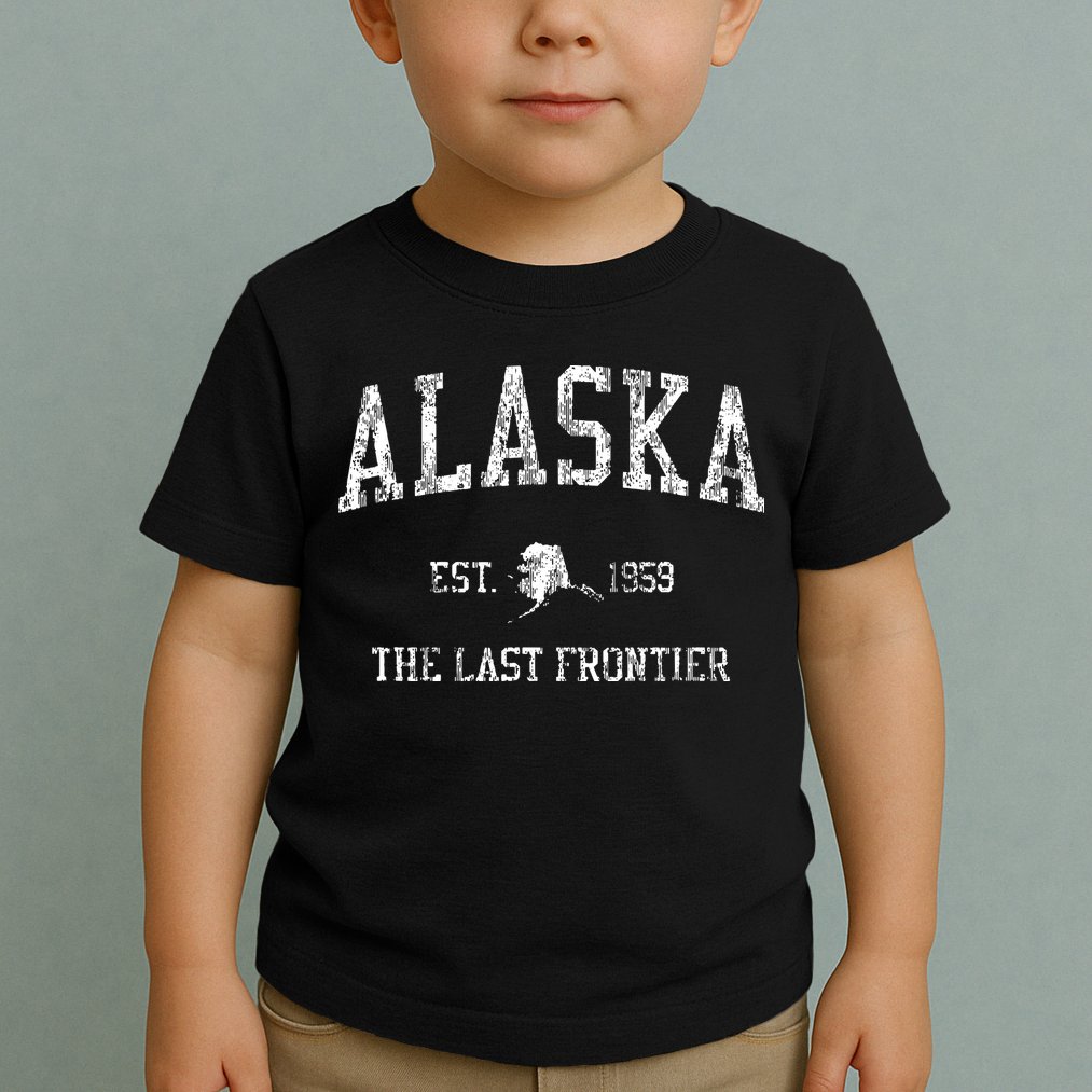 Retro Alaska Vintage Sports Toddler T-Shirt