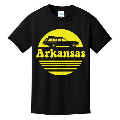 Retro Arkansas Vintage Vacation Kids T-Shirt