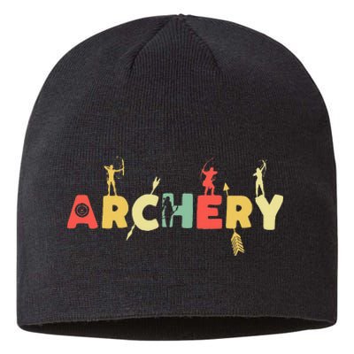 Retro Archery Vintage Archer Competition Sustainable Beanie