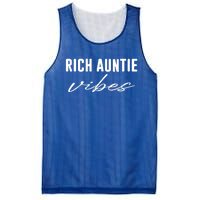 Rich Auntie Vibes Cool Best Aunty Humor Birthday Gift Mesh Reversible Basketball Jersey Tank