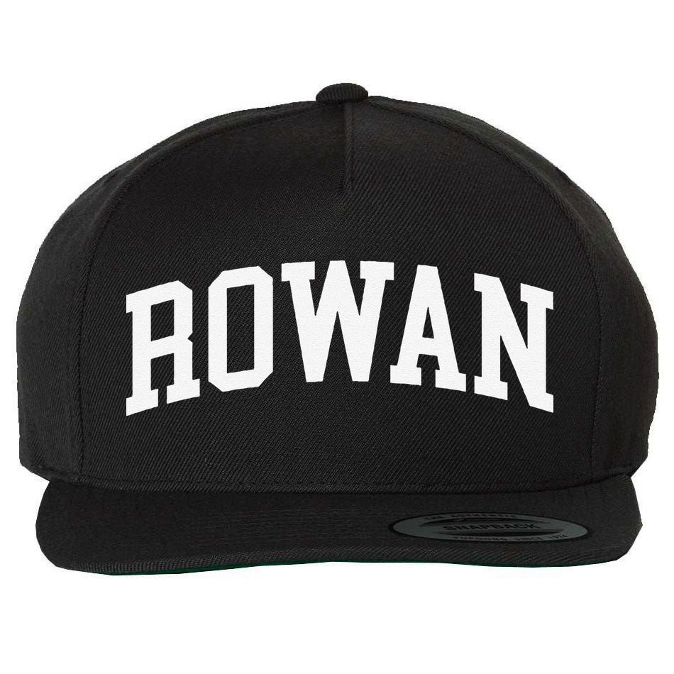 Rowan Arch Vintage Retro College Athletic Sports Wool Snapback Cap