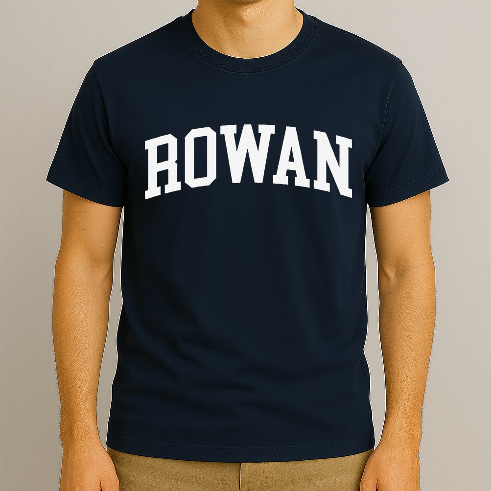 Rowan Arch Vintage Retro College Athletic Sports T-Shirt