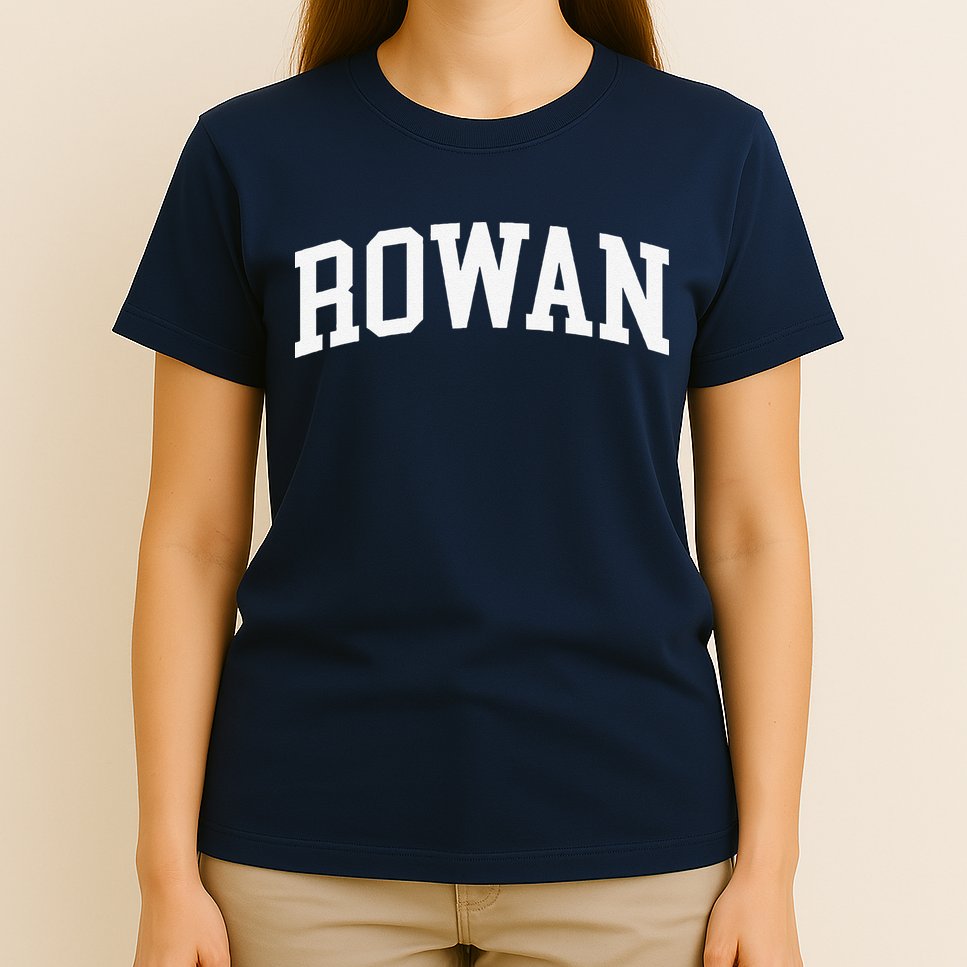 Rowan Arch Vintage Retro College Athletic Sports T-Shirt
