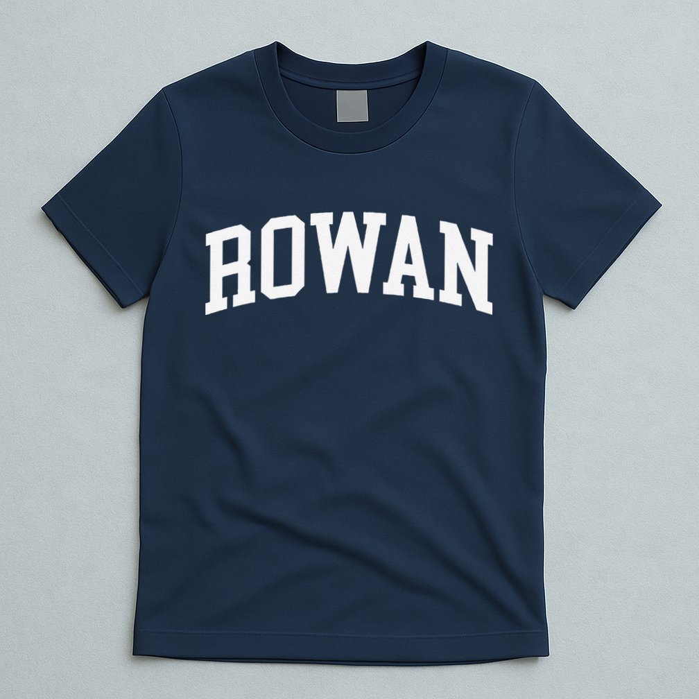 Rowan Arch Vintage Retro College Athletic Sports T-Shirt