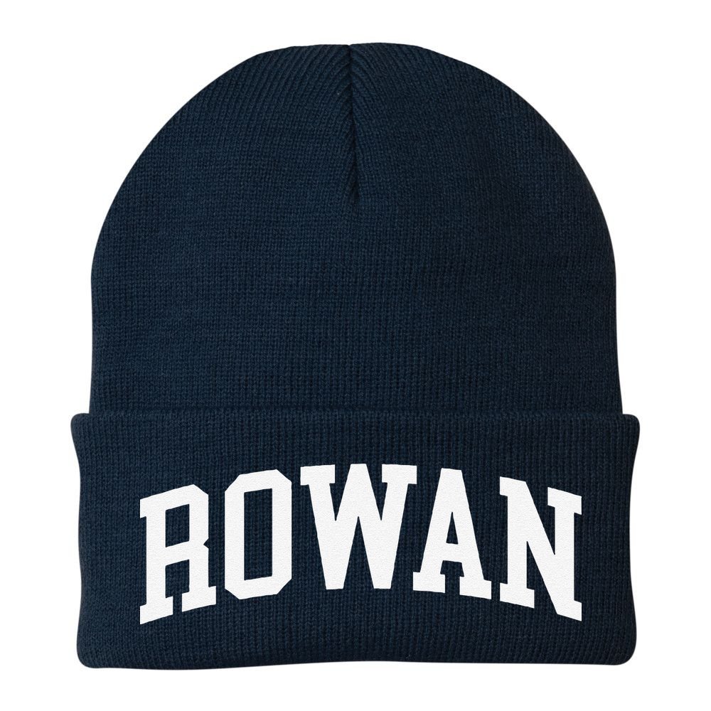 Rowan Arch Vintage Retro College Athletic Sports Beanie