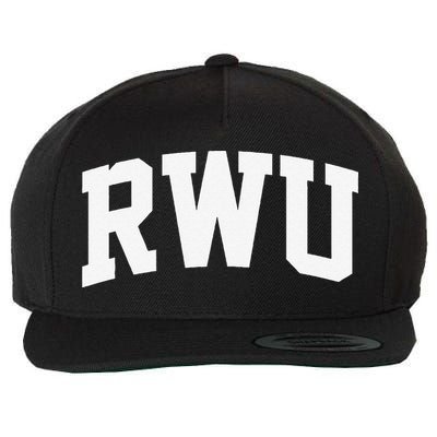 Rwu Arch Vintage Retro College Athletic Sports Wool Snapback Cap