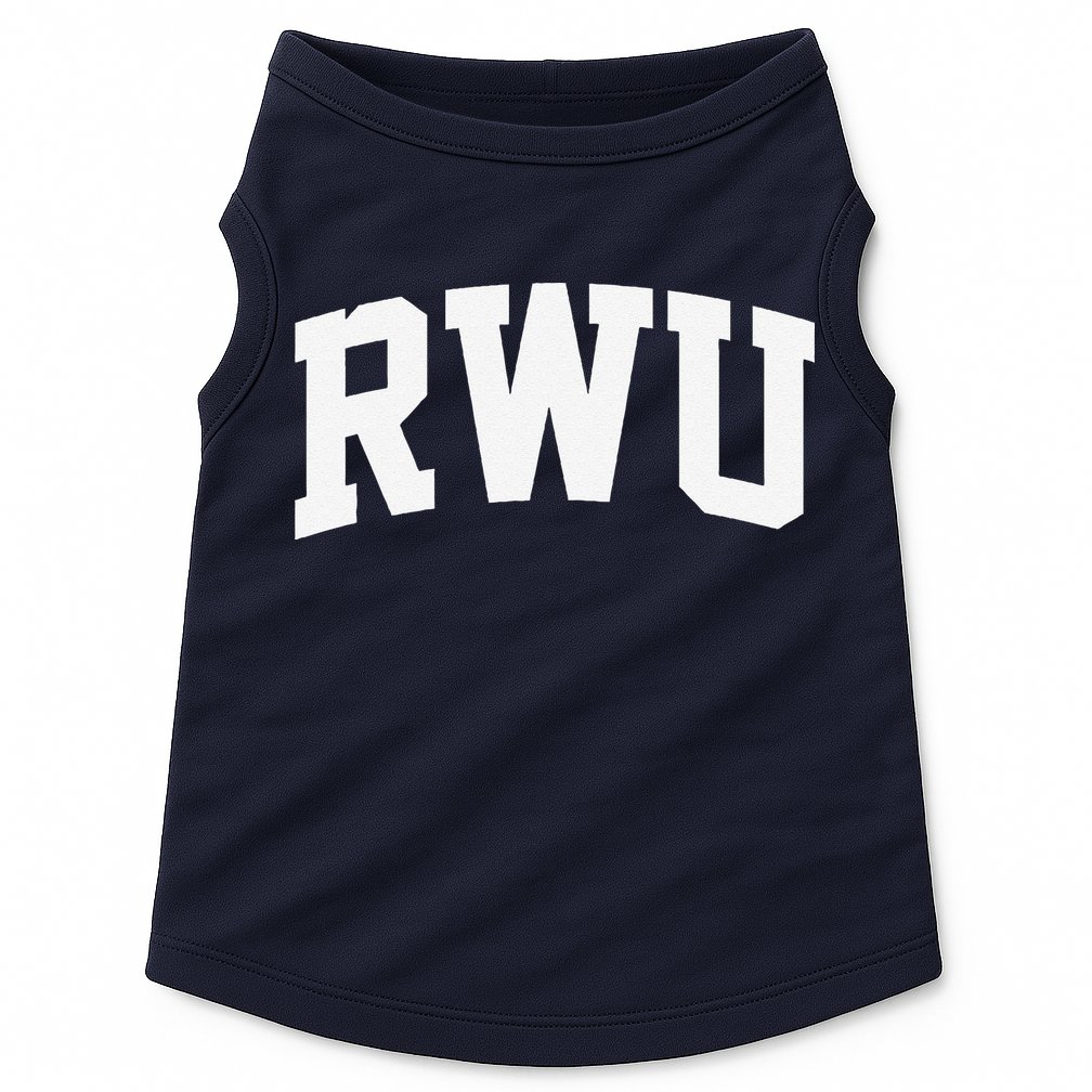 Rwu Arch Vintage Retro College Athletic Sports Doggie Tank