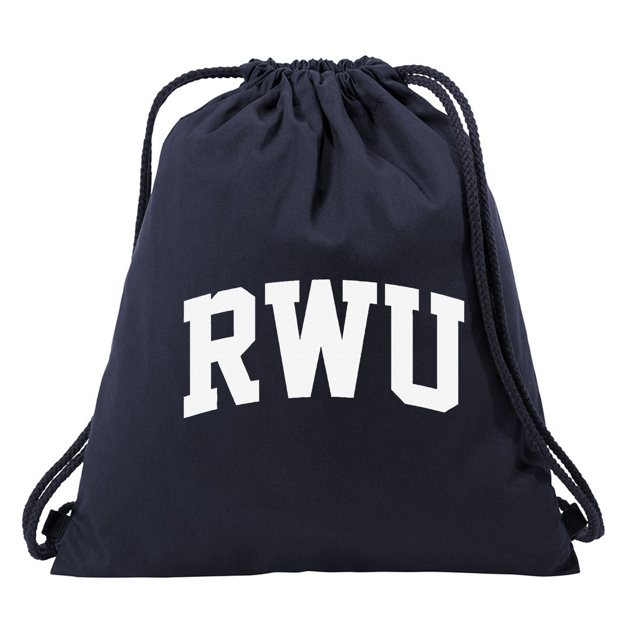 Rwu Arch Vintage Retro College Athletic Sports Drawstring Bag