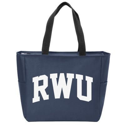 Rwu Arch Vintage Retro College Athletic Sports Zip Tote Bag