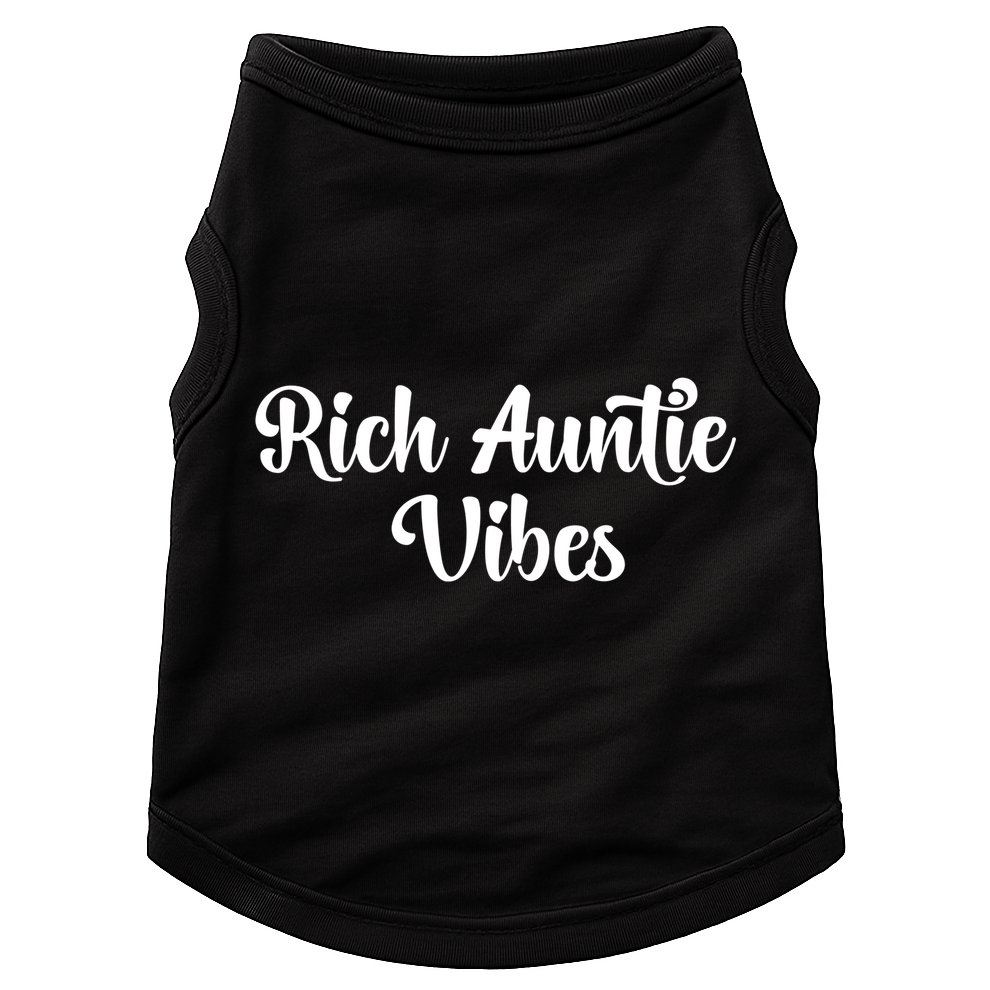 Rich Auntie Vibes Aunt Best Aunty Mothers Day Birthday Gift Doggie Tank