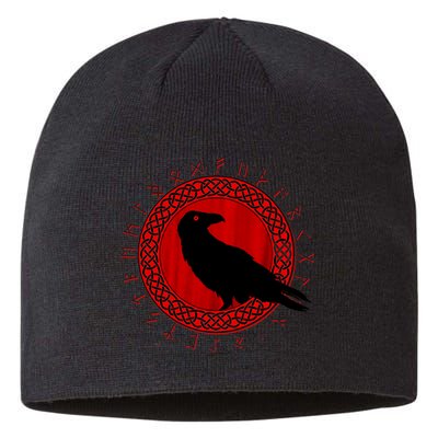 Raven Viking Cirlce Sustainable Beanie