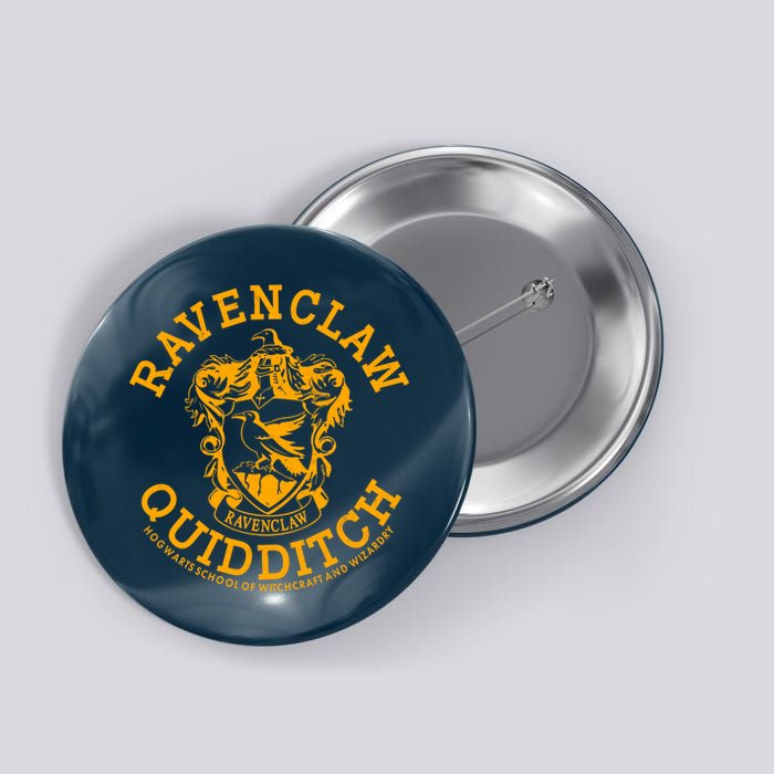 Ravenclaw Quidditch Crest Logo Button