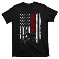 Retro American Wrestling Apparel Us Flag Wrestling T-Shirt