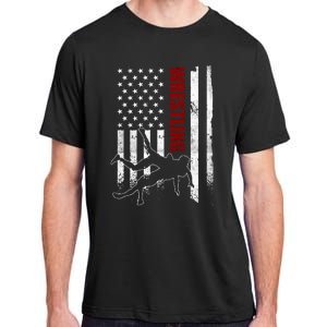 Retro American Wrestling Apparel Us Flag Wrestling Adult ChromaSoft Performance T-Shirt