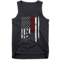 Retro American Wrestling Apparel Us Flag Wrestling Tank Top