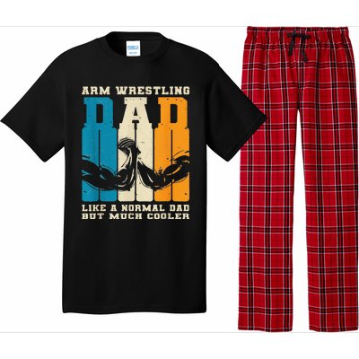 Retro Arm Wrestling Dad Normal Dad But Cooler Armwrestling Pajama Set