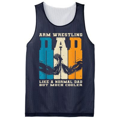 Retro Arm Wrestling Dad Normal Dad But Cooler Armwrestling Mesh Reversible Basketball Jersey Tank