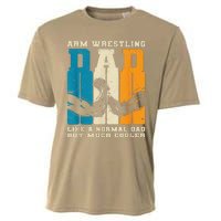 Retro Arm Wrestling Dad Normal Dad But Cooler Armwrestling Cooling Performance Crew T-Shirt